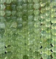 Natural Gemstone Loose Beads Necklace - prehnite A - NO.198 ABC Jewelries
